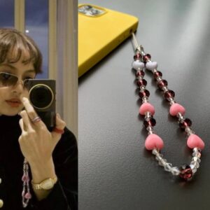 آویز موبایل Lisa – Black pink