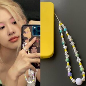 آویز موبایل Rose – Black Pink
